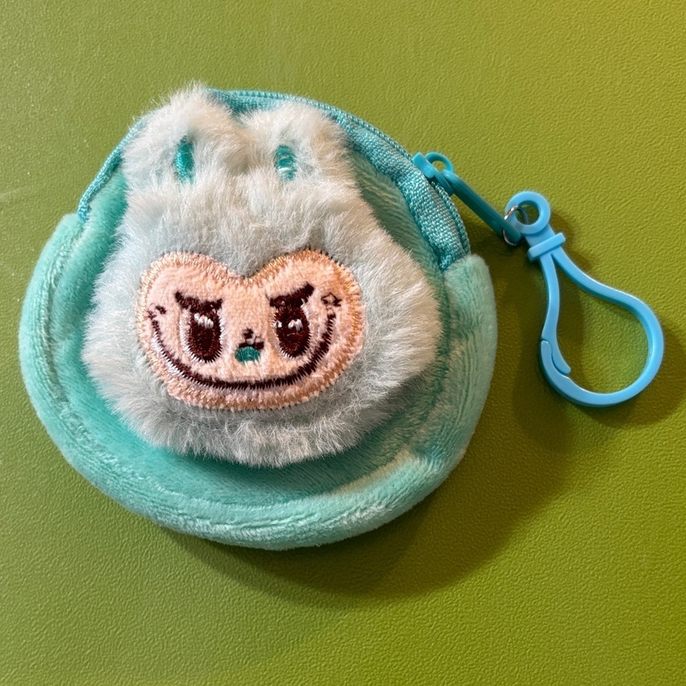 Teal/Blue Labubu Coin Pouch